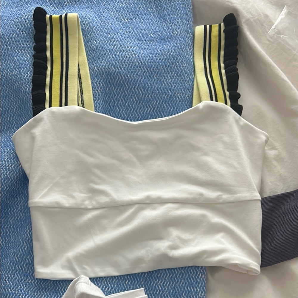 Free People White Time Out Tank Top